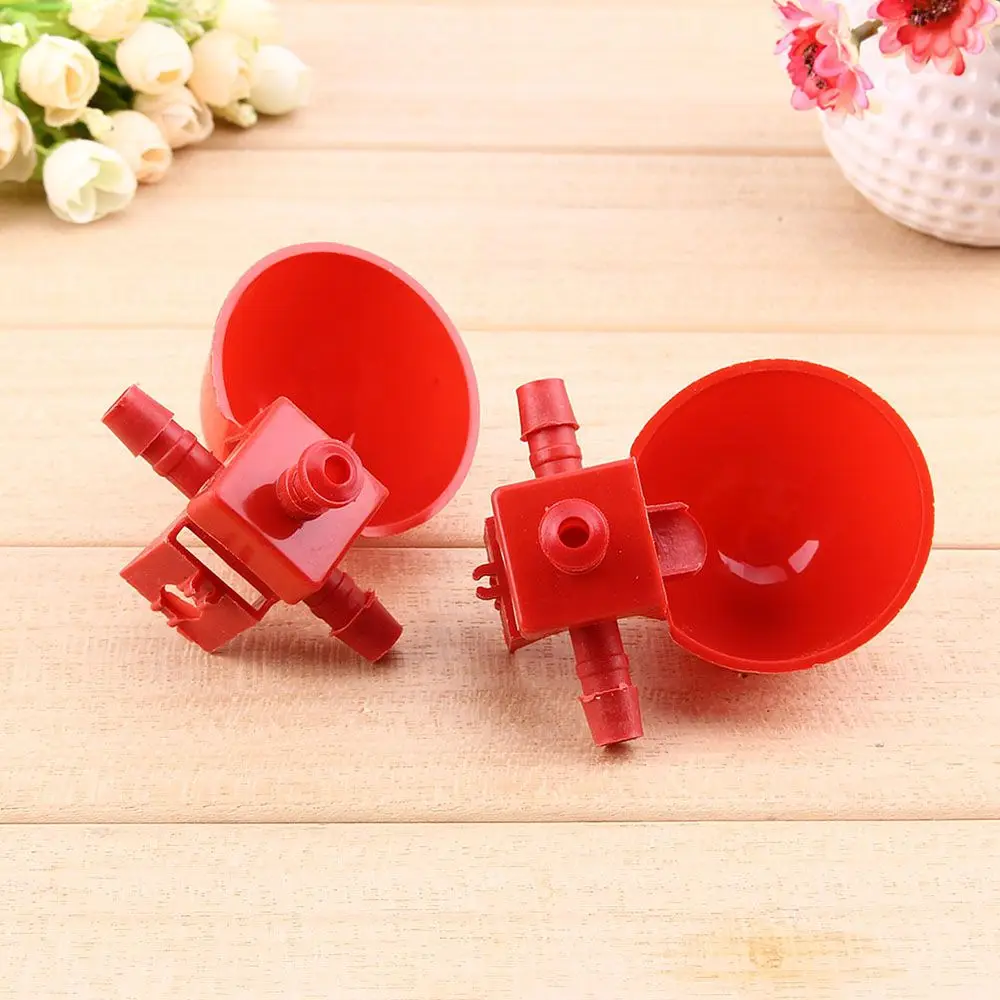 Automatic Bird Chicken Coop Feeder Poultry Chicken Drinker Water Cups Drinking Bowls for Chickens Feeder Bird Bowl