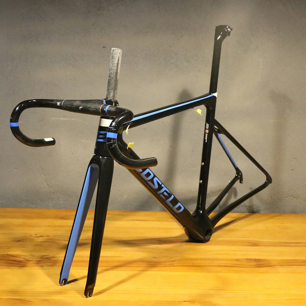 Best 2019 disc Costelo Speedmachine1.0 carbon fiber road bike frame with handlebar bicicleta frame carbon fiber bicycle frame fork 3