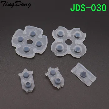 

TingDong 100sets Soft Rubber Silicon Conductive Button Pad For PS4 Controller Replacement