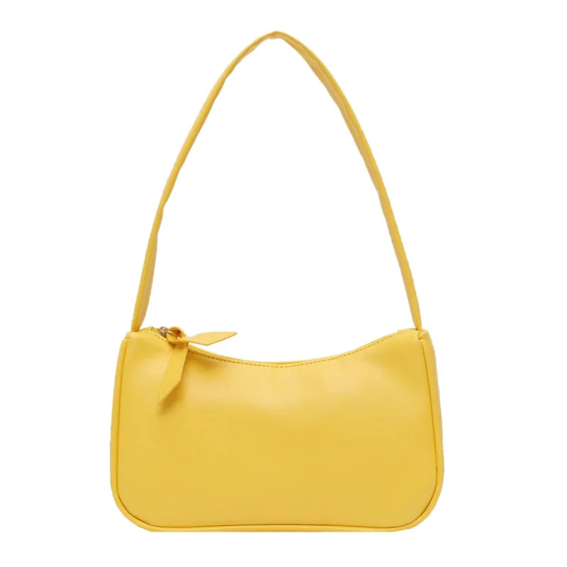 

Fashion and Simple Design Retro Armpit Bag Single Shoulder Small Square Bag Pu Material Fresh Style All-match