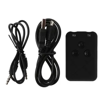 

2 in 1 Bluetooth Transmitter Wireless Stereo Music Receiver Adapter 3.5mm USB Cable TV DVD MP3 PC 28GE