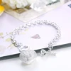 DOTEFFIL 925 Sterling Silver AAA Zircon Heart Bracelet Necklace Ring Set For Woman Wedding Engagement Party Charm Jewelry ► Photo 3/6