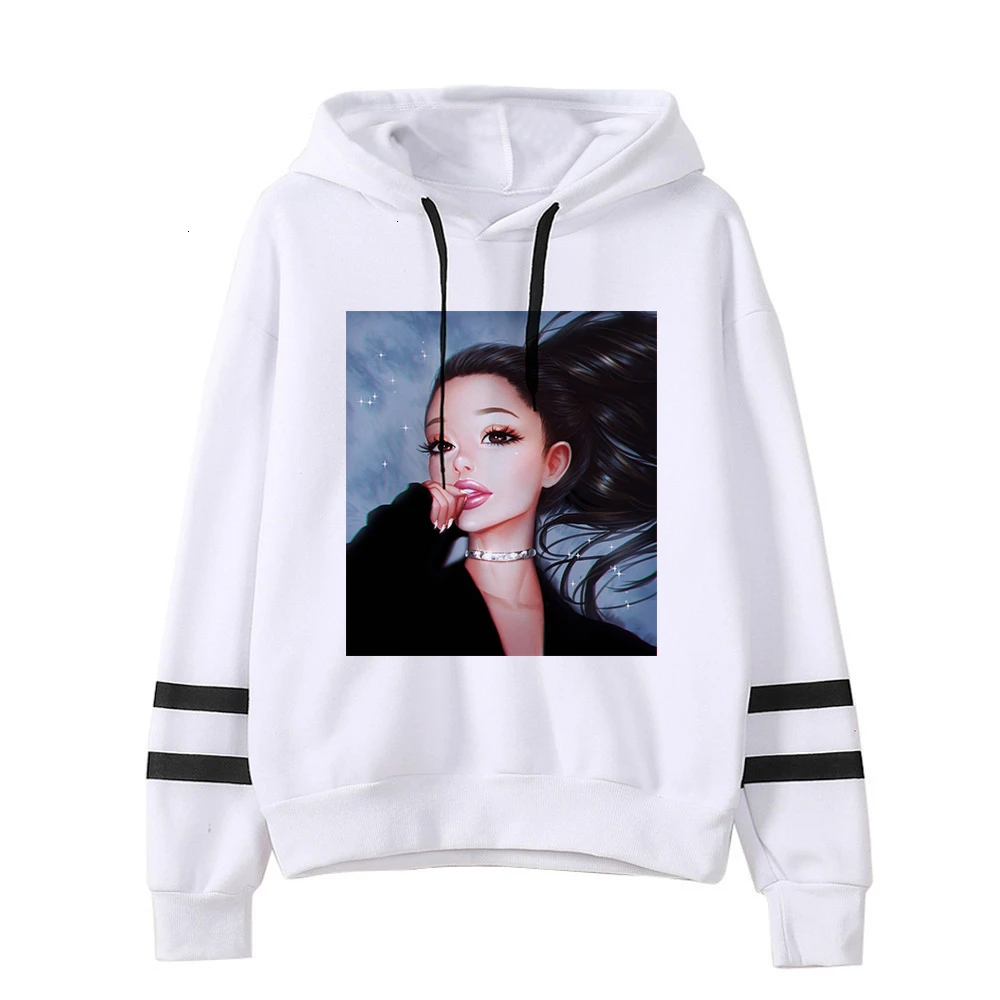 Ariana grande, Женская Толстовка без слез, для плача, худи, одежда с принтом, пуловер, толстовки, женские, Harajuku, kawaii, уличная одежда - Цвет: 607