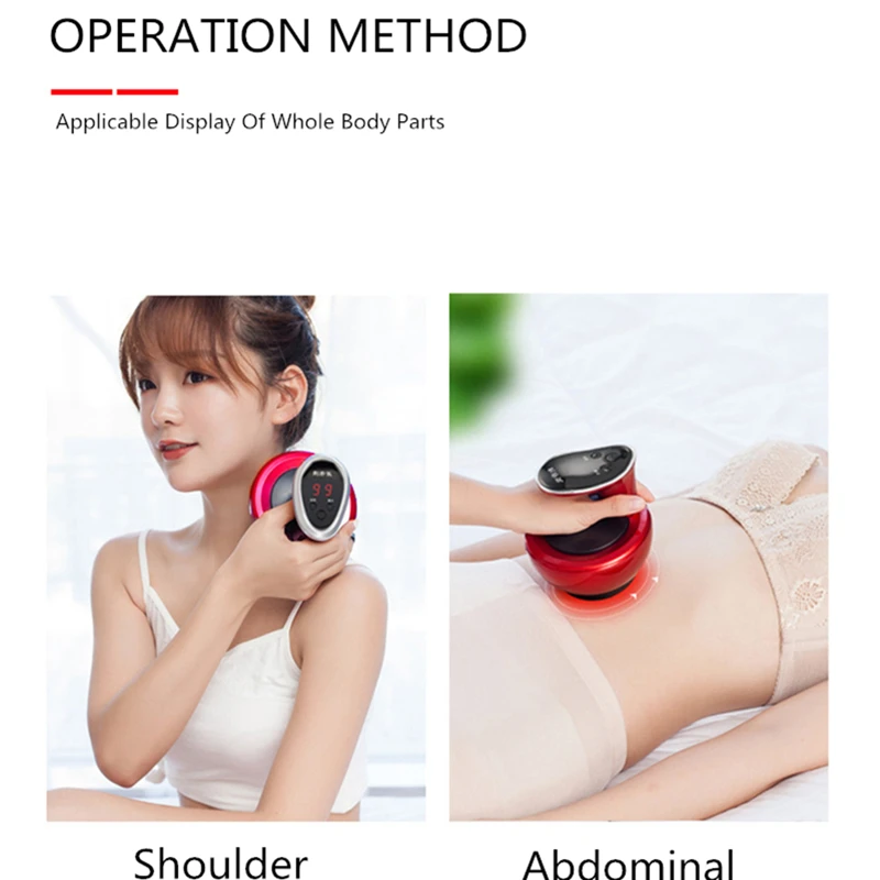 Gua Sha Machine Massage Tool Set TuiNa Cupping Instrument Electric GuaSha Massage Oil Household Beauty Instrument Meridian Brush