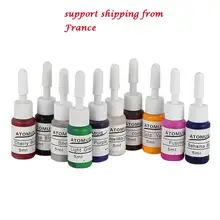 10 шт., Перманентная краска для боди-арта, чернила для татуажа, макияж, брови, вечерние, для Хэллоуина, косплей, Детская краска для лица, УФ, светящаяся краска, TSLM1