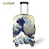 Van Gogh Art Oil Painting / Janpan Wave / Mona Lisa Luggage Protective Cover Elastic Suitcase Cover Anti-dust Trolley Case Cover 4