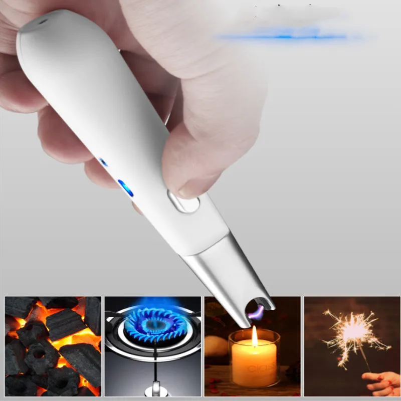 USB дуговая зажигалка, ветрозащищенная Зажигалка для барбекю пожарный стартер кухонная Зажигалка сигарета USB Перезаряжаемый воспламенитель Ветрозащитный Электрический кемпинг
