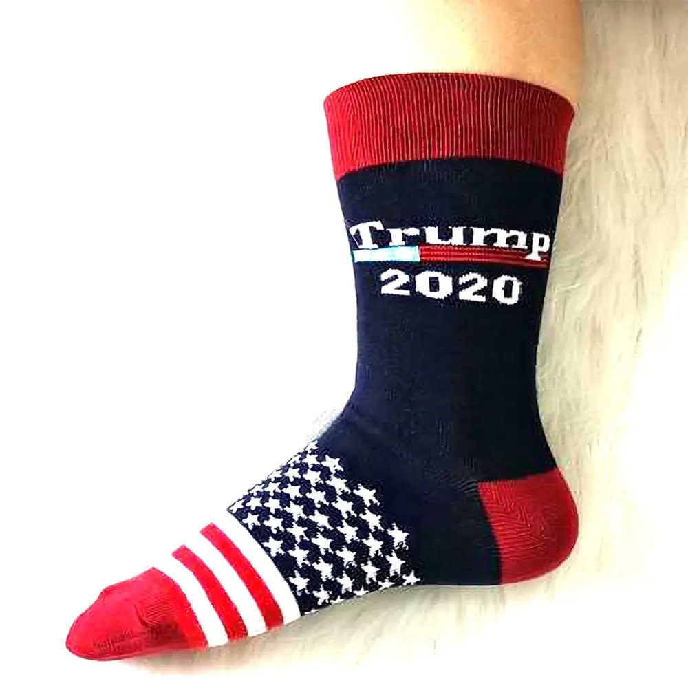 2 шт./пара Дональд Трамп носки с забавным принтом для взрослых Повседневное нескользящих носочков 3D накладные волосы нескользящих носочков носки в стиле хип-хоп носки - Цвет: A2