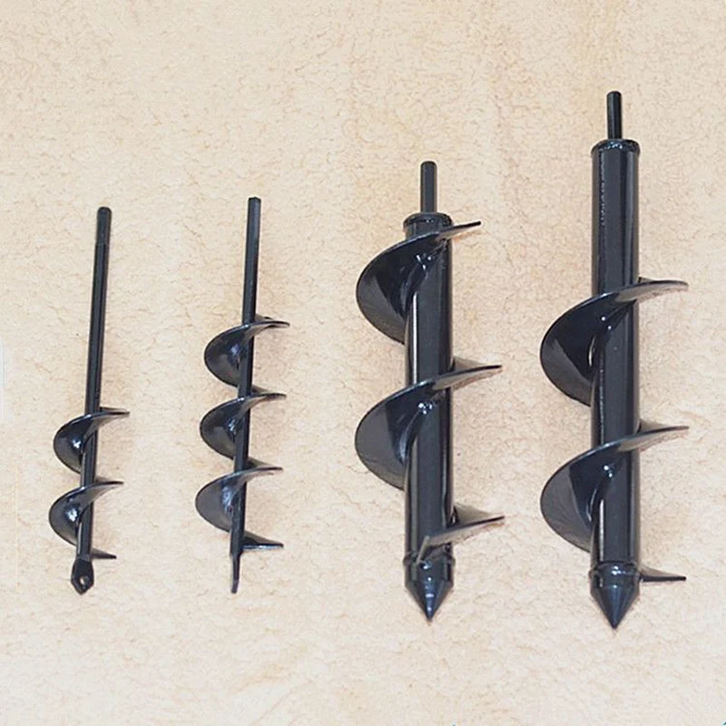 

Ground Drill Garden Hand Tools Twist Electric Drill Bits Hole Saw Planting Auger Spiral Loosen Soil Digs Hole For Bulb Plant