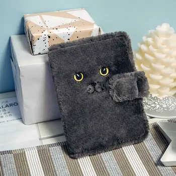 

SIXONE Blue Cat Plush A6 Notebook Student Diary Weekly Planner Calendar Hand Account Book Office & School Supplies Stationery