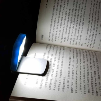

BRELONG Portable LED Reading Book Light With Clip Night Light Red Blue Black Silver Battery Power (Without Battery)