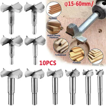 

Forstner Bit Set Kit Wood Drill Bit Hole Opener Hole Saw Woodworking Tool