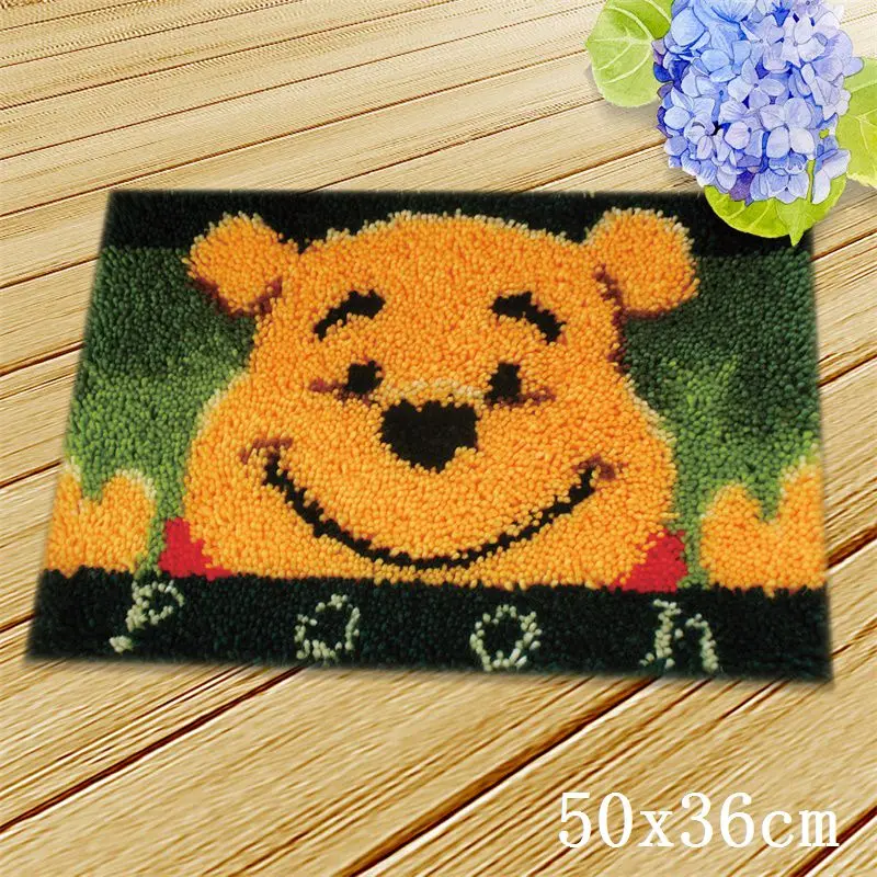 DIY животные Foamiran для рукоделия Кот защелка крюк Мультфильм собака ковер вышивка для ручной работы защелка крюк ковер подушка с пуговицей