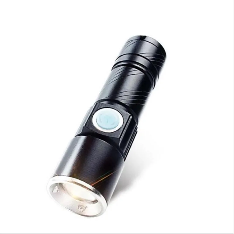 

USB LED Flashlight Rechargeable Q5 T6 Powerful 3-Modes Zoomable LED Torch Tactical 16340 Lantern For Bicycle Outdoo