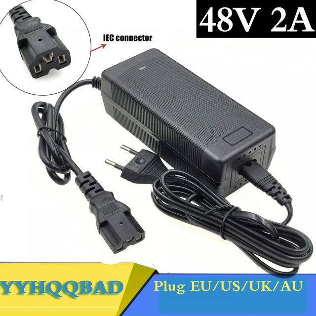 48V 2A Lead-acid Battery Charger for Electric Bike Scooters Motorcycle  57.6V Lead acid Battery Charger with PC IEC connector - AliExpress