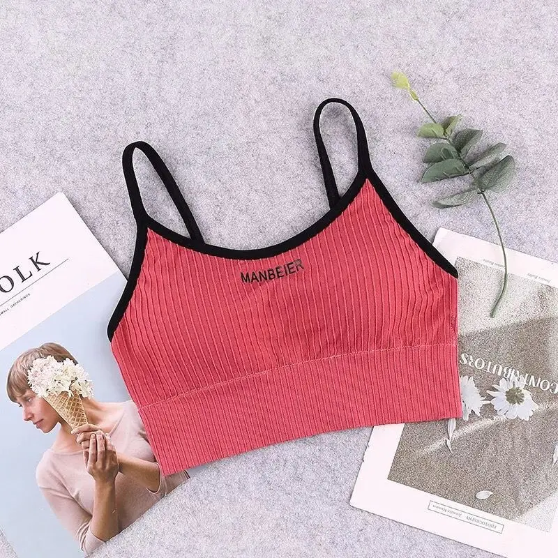 Sports Bra Gym Sexy Crop Women Cotton Underwear Soft
