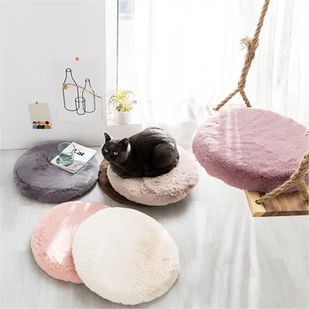 

Round Cushion Thickened Removable Washable Dressing Stool Round Cushion Tatami Mat Bay Window Cushion Household Longhair Cushion