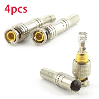 

4pcs BNC Male Connector adapter twist-on Coaxial RG59 Cable to BNC Male Connector for CCTV video camera Accessories J17