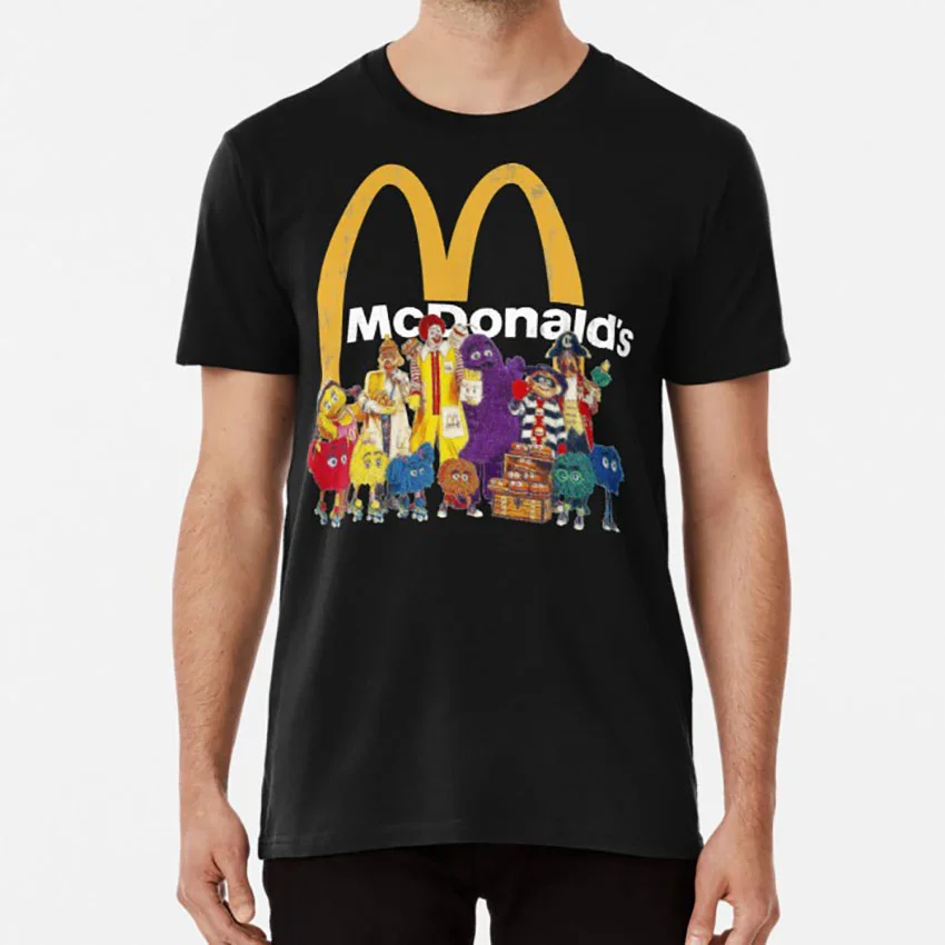 McDonalds' Pals футболка mcdonalds mc donalds Рональд Макдональд хамбурглар гримаса Фрай Дети гамбургер