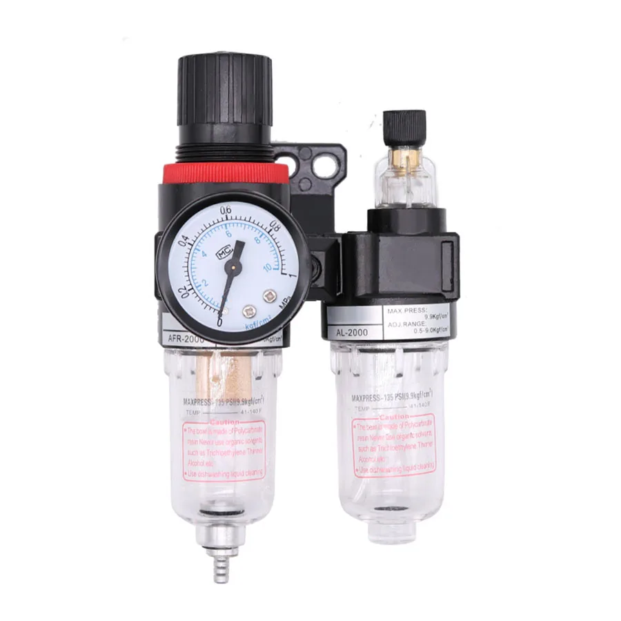 

1PCS Oil-Water Separator Air Compressor Filter Air Source Processor Of Pneumatic Control Valve To Regulate Pressure Two Pieces