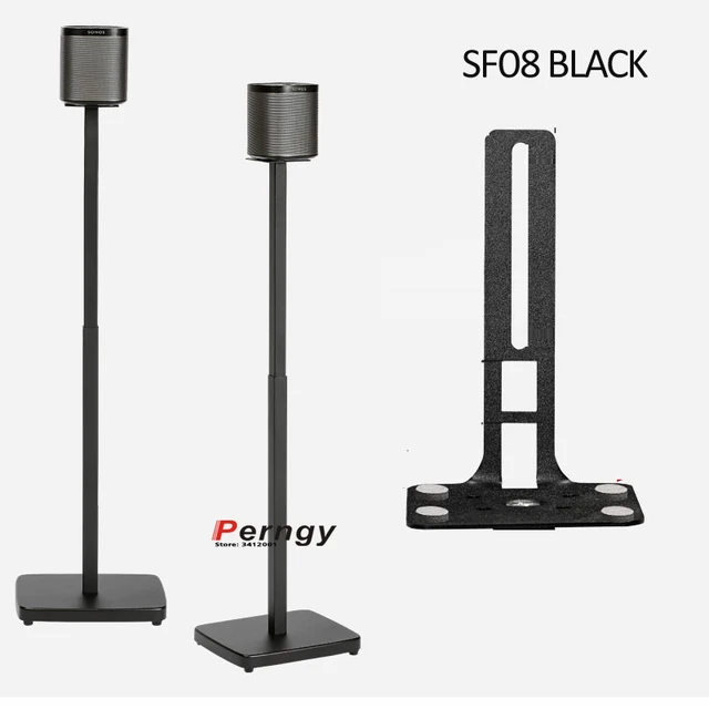 (1 pair=2pcs) SF08 65cm-125cm round column base adjustable surround sound speaker display stand floor Q90R Q950R sonos play 1 SF08 black