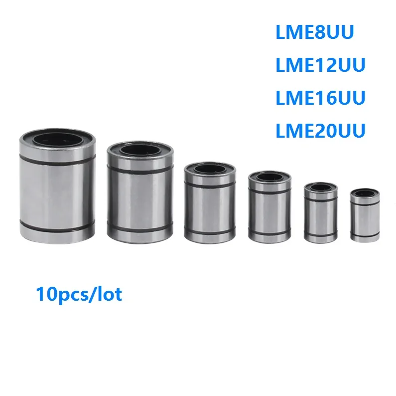10 шт./лот линейные подшипники движения LME8UU LME12UU LME16UU LME20UU LME8 LME12 LME16 LME20 втулки для 3D