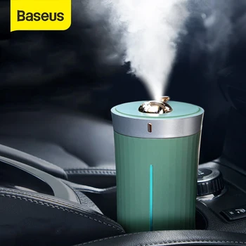 

Baseus USB Humidifier For Car Home Office Mist Maker Cup Shape Super Quiet 420ml Large Spray Portable Air Ultrasonic Humidifier