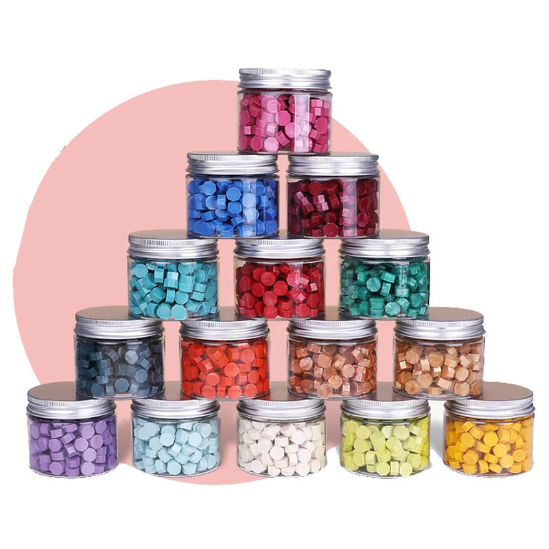 Сделай Сам восковая печать для запечатывания восьмиугольная баночки бисера