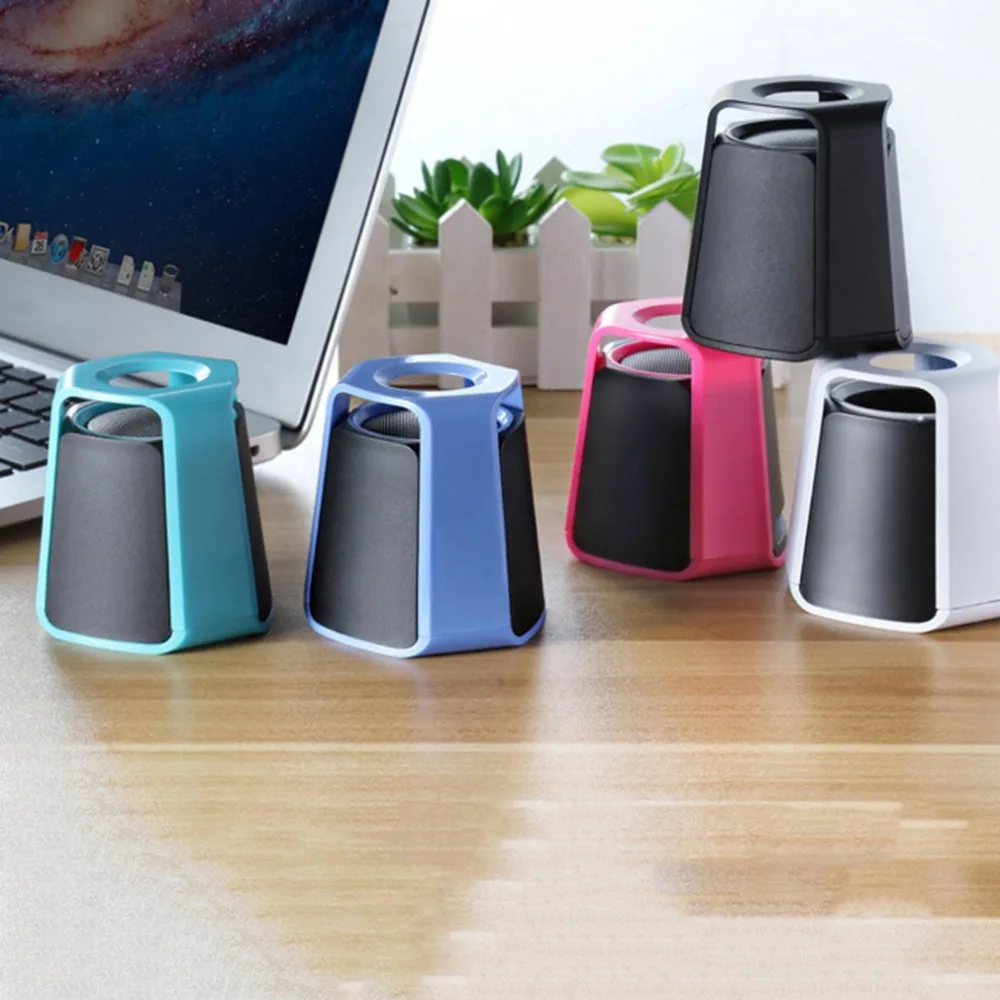 Мини Bluetooth динамик портативный маленький аудио сабвуфер беспроводная акустическая система круг громкой связи для наружного громкой связи
