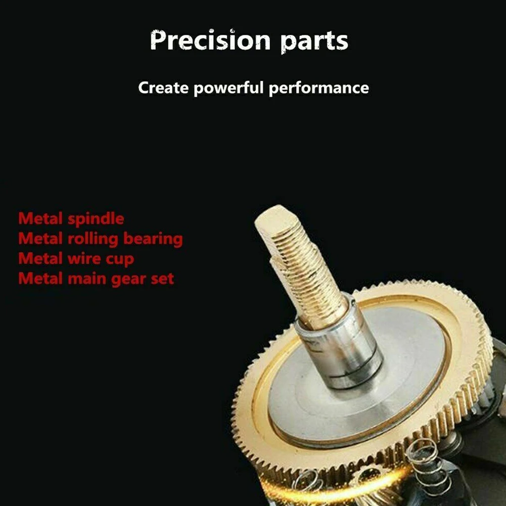 Lizard 18*1BB Metal Baitcasting Fishing Reel 8.1:1 Long Shot Left / Right Hand Fishing Wheel Bait Casting Fishing Reel