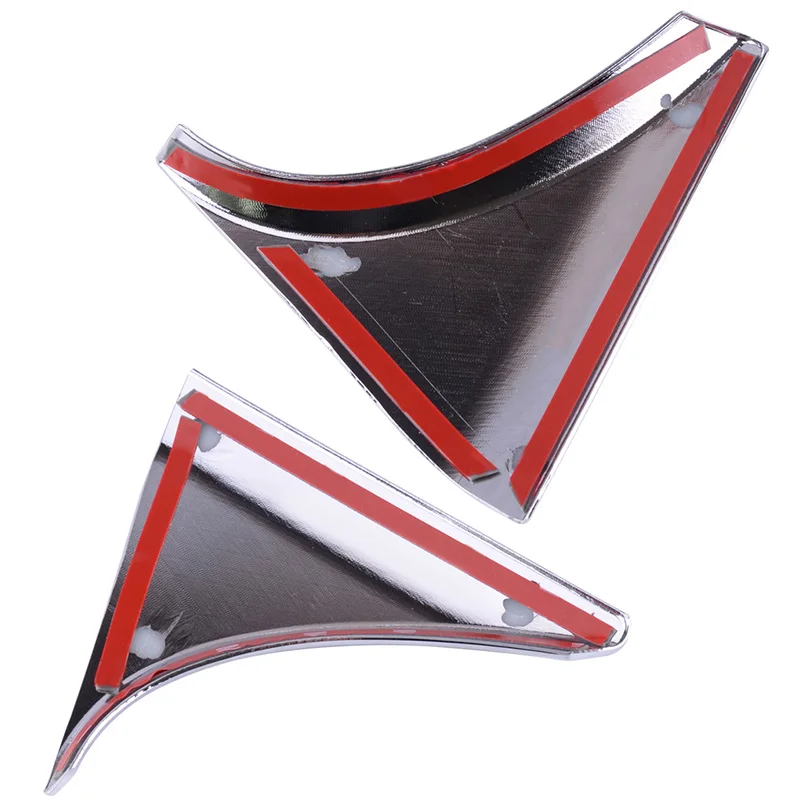 Car Spoiler Cover Car ABS Chrome 2Pcs Rear Window Tailgate Spoiler Trims Cover Fit for Nissan Qashqai J11 2014 2015