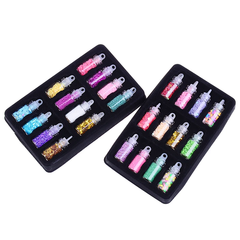DIY Kit аксессуары комплект поставки 12/24/48 шт Забавный подарок пайетки/блеск наполнитель пушистый Slime коробка игрушки для детей талисманы Slime
