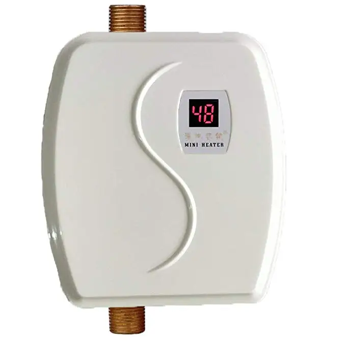 Бытовой Электрический Проточный Бойлер Для дюшэ водонагреватель настенный Chaudiere Электрический термостат - Цвет: white