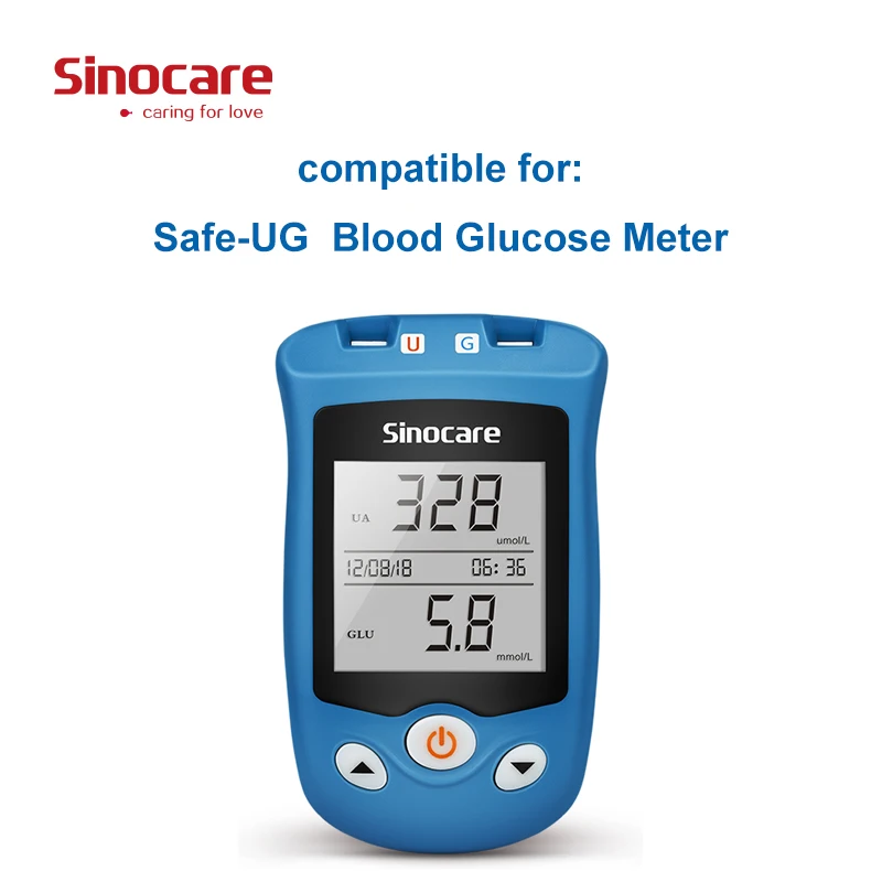 Полоски для глюкометра SINOCARE, 50/100 шт., или полоски для мочевой кислоты