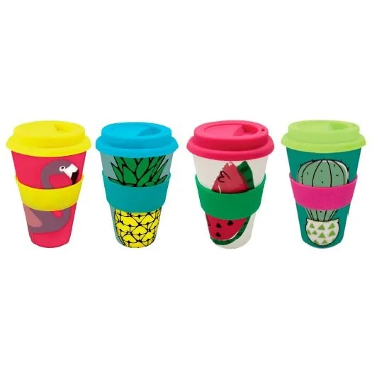 Набор из 10 термобутылочек тропическая трава бамбук разные детали и подарки на