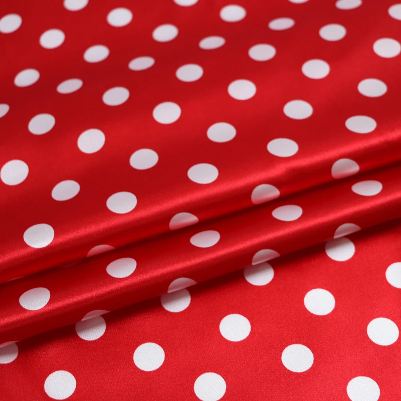 1 Meter x 1,48 Meter gepunkteter Stoff, Satin-Charmeuse, weiches Futter, Schal, DIY-Stoff – Detail 34