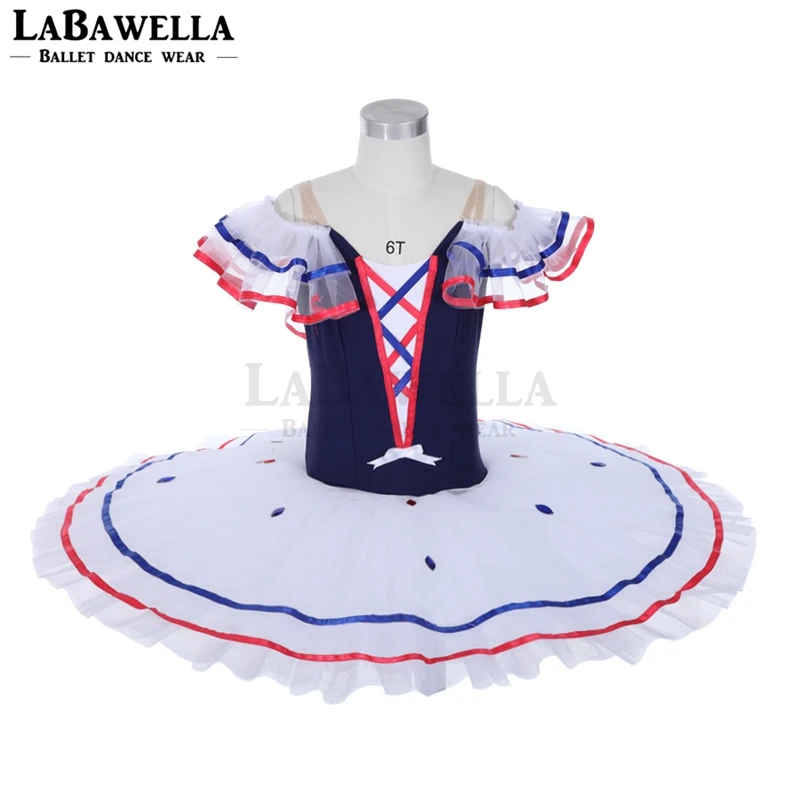 

Professional Ballet Tutu Stage Costume For Women Adult Professional Ballet Tutus Gold White Pancake Tutu Skirt Ballerina JY028