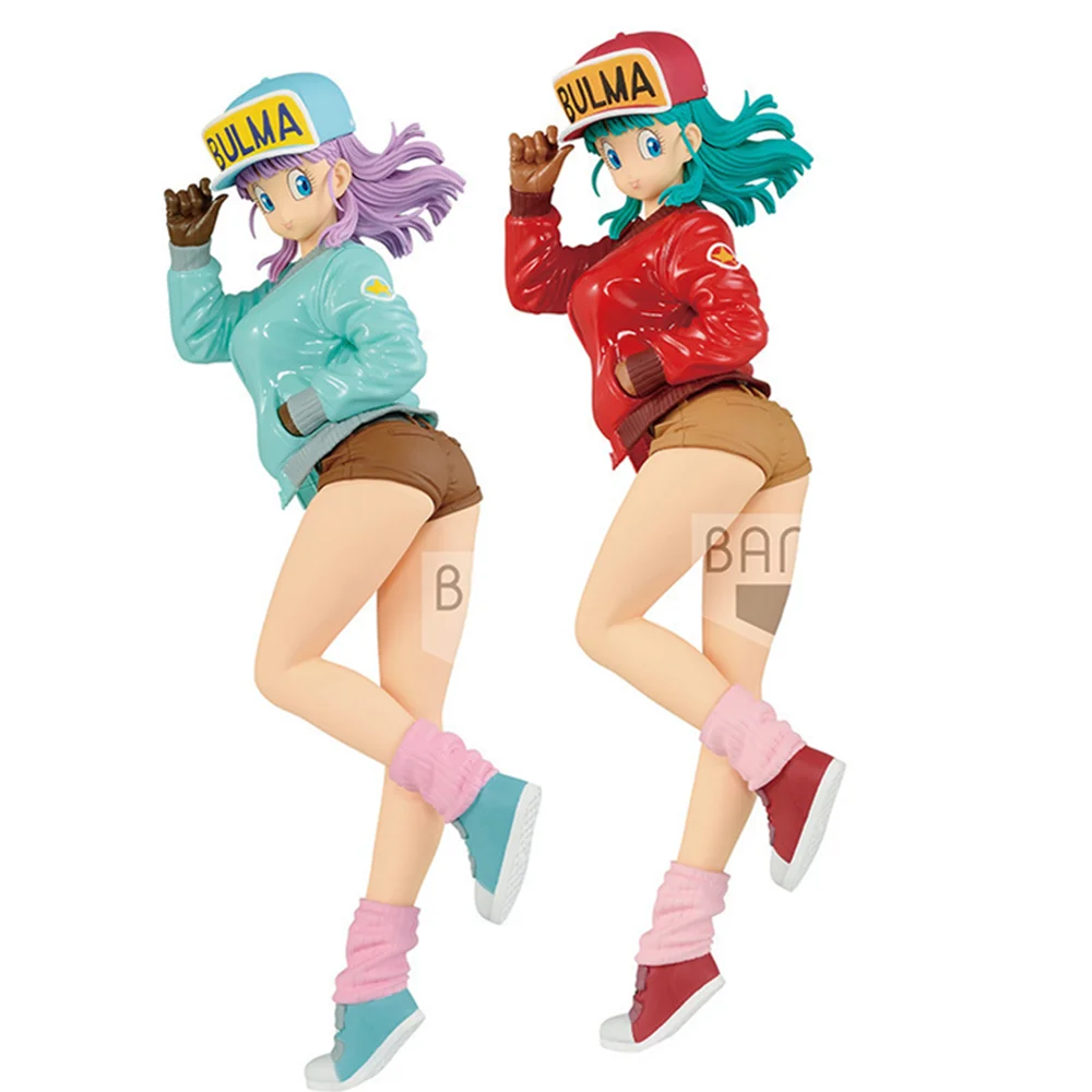 

Dragon Ball Z Buruma Bulma 2 Toys Girl Doll Anime Action Figure Bulma Shine&Charm Vegeta Figma DBZ Model Juguetes Collector Toys