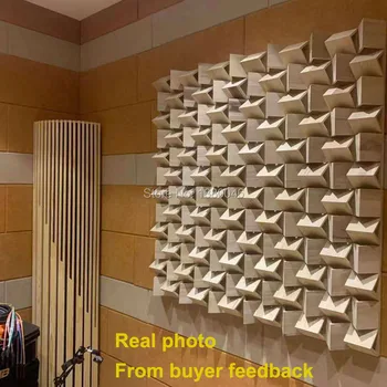 شراءالمهنية الخشب الصوت الناشر لغرفة Hifi السقف العلاج الصوتية صب 2 قطعة 60x60 سنتيمتر الصوت الناشر الصوتية لوحة