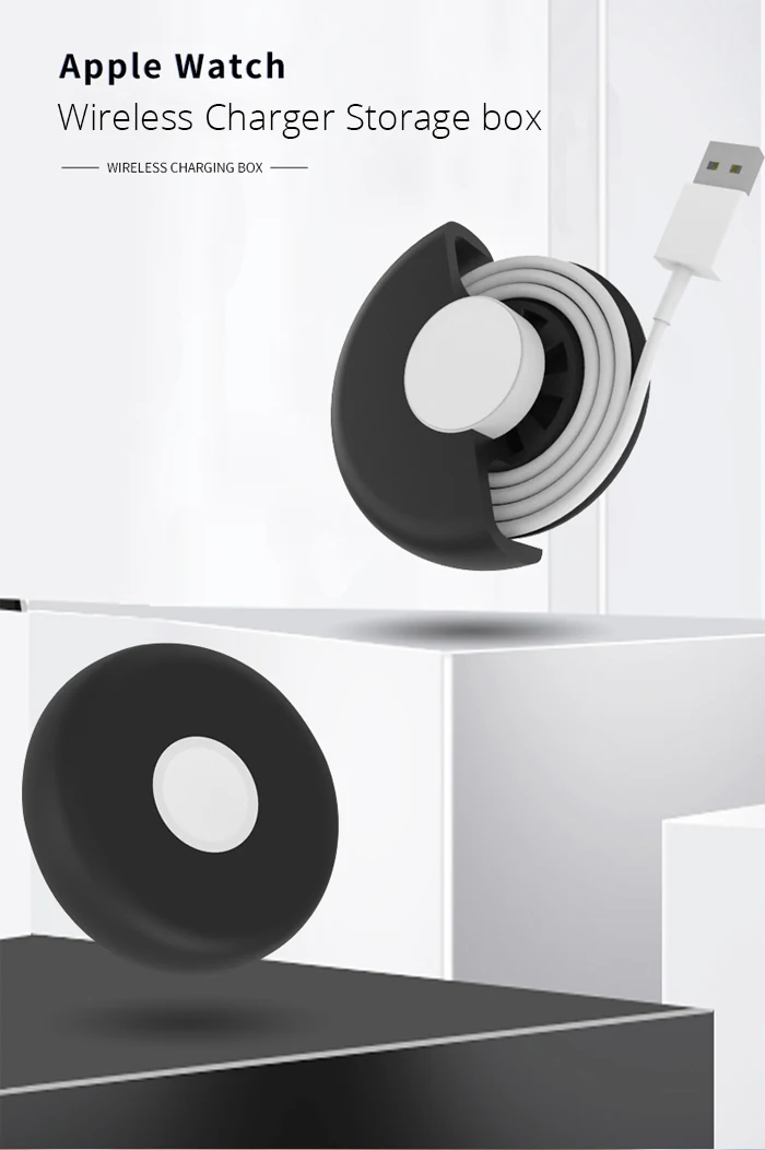 Fivetech Charging Dock for Apple Watch Wireless Charger Case Storage Stand Soft Silicone Bracket for Apple Watch 4321 Base    (1)