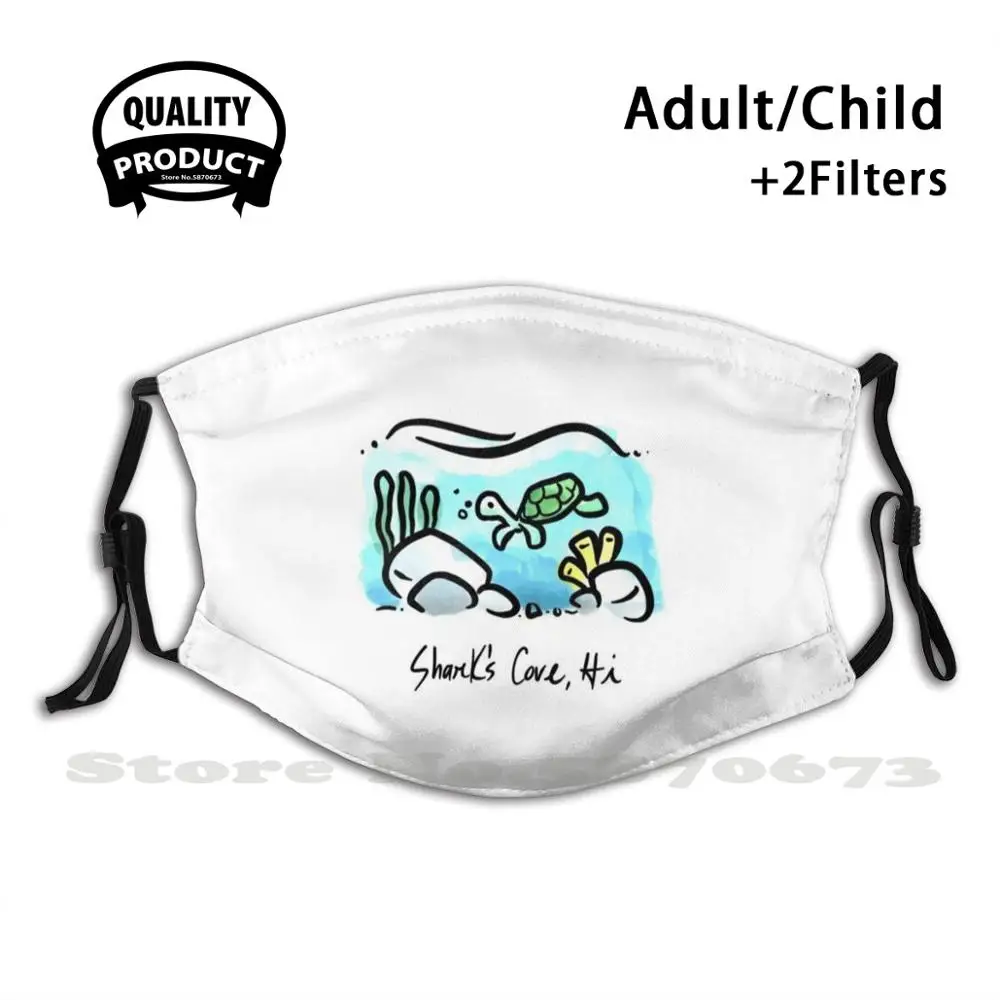 

Hawaii. Anti Dust Face Mask Washable Filter Reusable Shark S Cove Hawaiian Beach Hawaii Hawaiian Hawaiian Dancer Hula Exotic