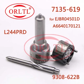 

ORLTL 7135-619 Common Rail Injector Repair Kits Nozzle L244PRD Valve 9308-622B for Delphi Ssangyong EJBR04501D A6640170121