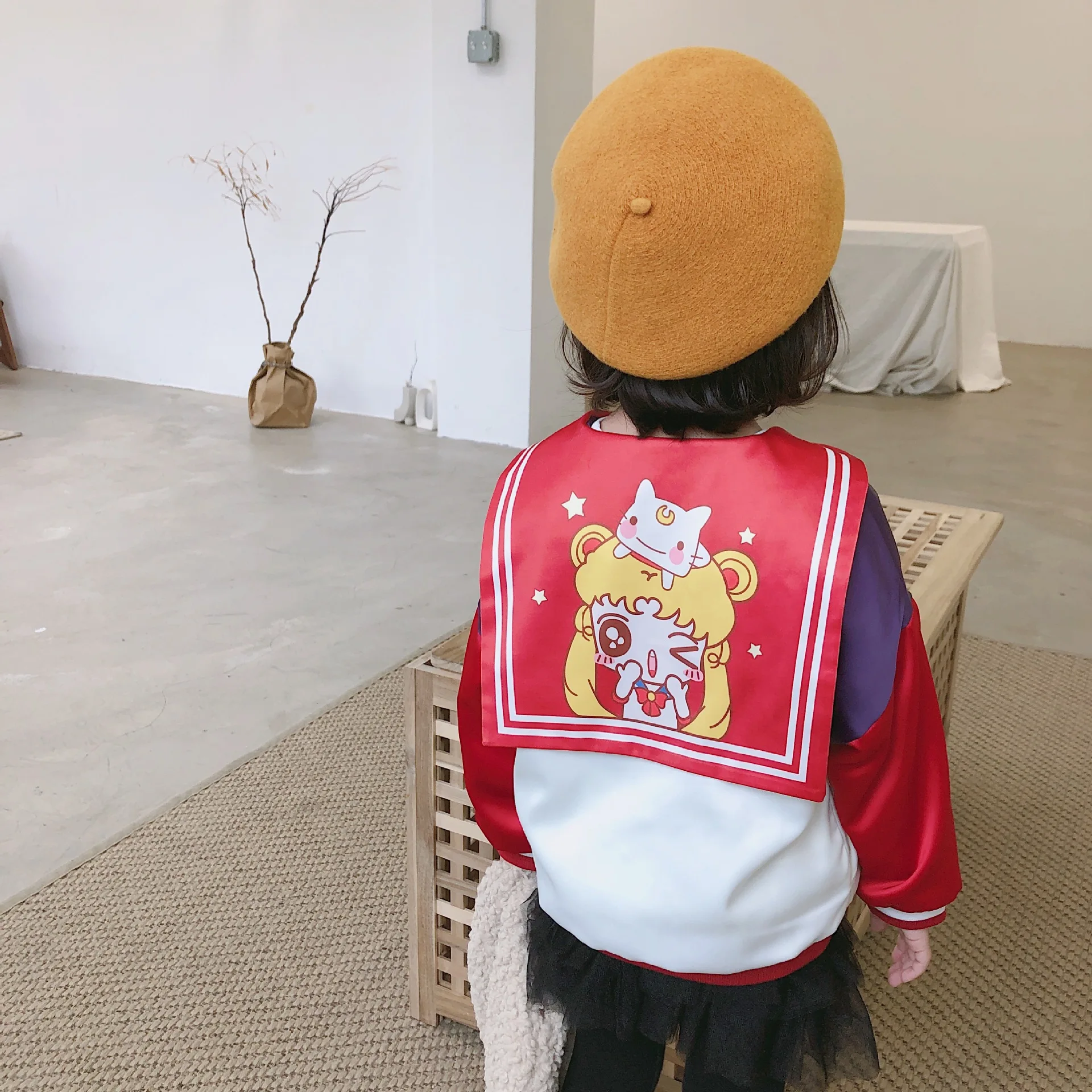 Tonytaobaby/осенне-зимние новые детские платья красивое бархатное пальто с отложным воротником для девочек куртка для девочек
