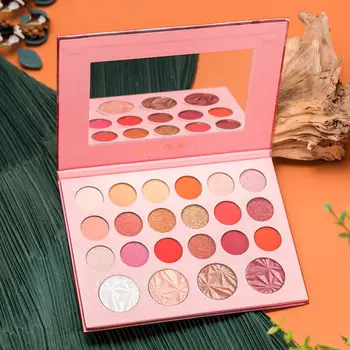 

22 Colors Eye Shadow Palette Matte Pearly Eye Shadow Glitter Shimmering Colors Metallic Eyeshadow Palette Waterproof Cosmetics