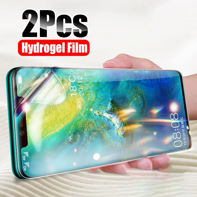 

ZNP Screen Protector For Huawei P30 P20 Pro P Smart 2019 Hydrogel Film on the For Honor 20 10 Lite 8X Soft Film Not Glass