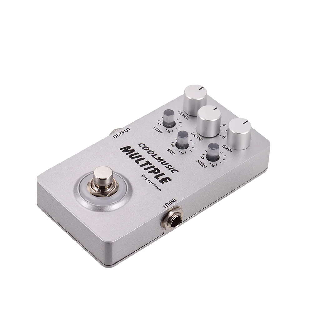 

Hot New Digital Heavy Metal Distortion Effect Pedal Built-in 6 Distortion Effects Aluminum Alloy Shell True Bypass Accessories