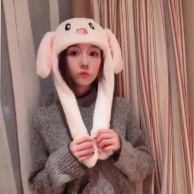 

Douyin Hat Creative Talking Celebrity Style Rabbit Pikachu Ear Cute Pinch Ear Will Move