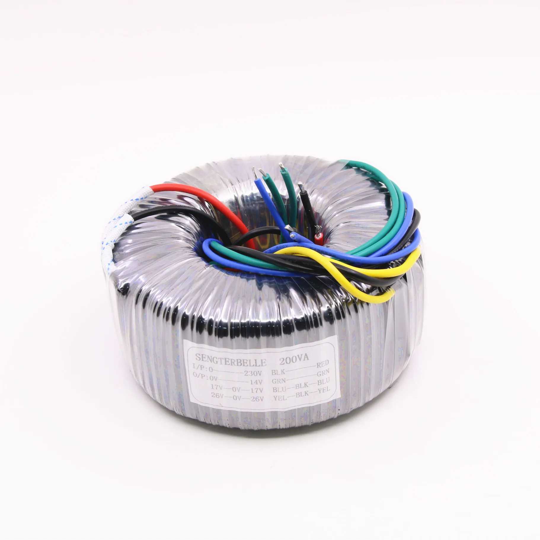 200W pure copper toroidal transformer dual 26V dual 17V single 14V audio power supply transformer 3