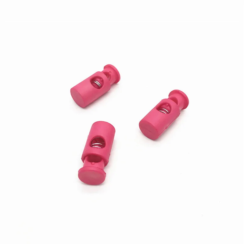 20Pcs Multicolor Cord Lock Toggle Switch Clamp Stopper DIY Jacket Hat Rope Lock Buckles Single Hole Elastic Adjustment Buckles