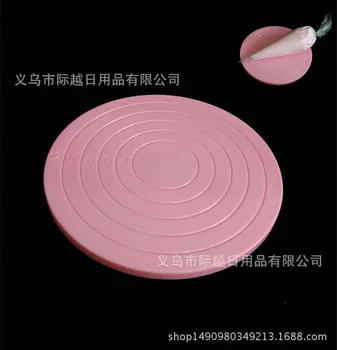 

14cm Mini Children DIY Rotating Clay Workbench with Measuring Turntable Fondant Cake Decorative Turntable